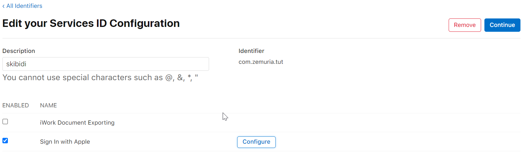 Scenario 1: Across columns